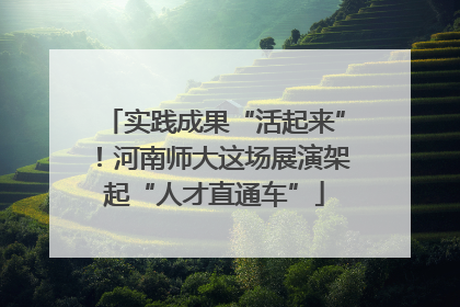 实践成果“活起来”！河南师大这场展演架起“人才直通车”