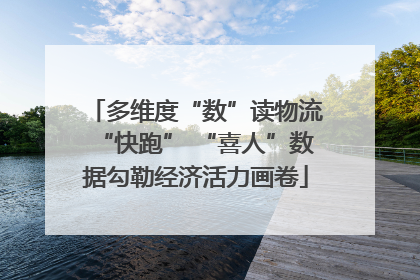 多维度“数”读物流“快跑” “喜人”数据勾勒经济活力画卷