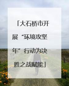 大石桥市开展“环境攻坚年”行动为决胜之战赋能