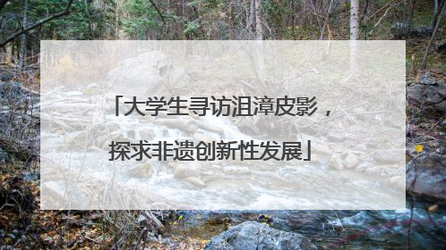 大学生寻访沮漳皮影，探求非遗创新性发展