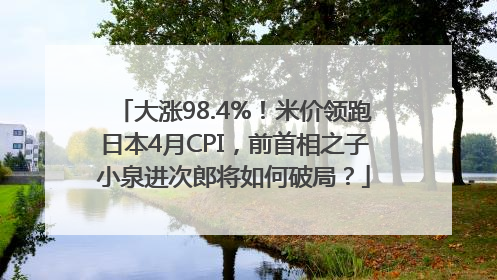 大涨98.4%！米价领跑日本4月CPI，前首相之子小泉进次郎将如何破局？