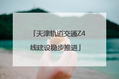 天津轨道交通Z4线建设稳步推进