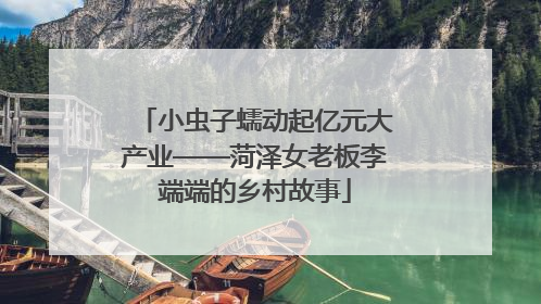 小虫子蠕动起亿元大产业——菏泽女老板李端端的乡村故事