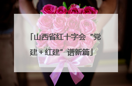 山西省红十字会“党建＋红建”谱新篇