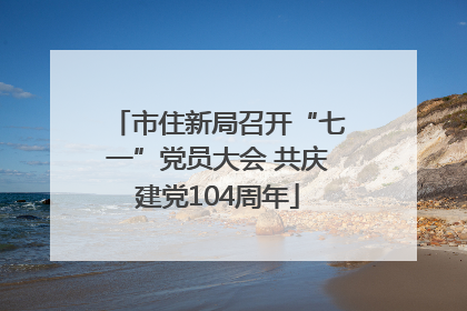 市住新局召开“七一”党员大会 共庆建党104周年
