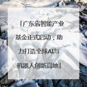 广东省智能产业基金正式启动，助力打造全球AI与机器人创新高地