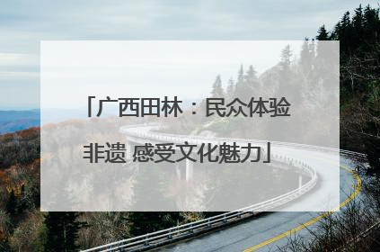 广西田林：民众体验非遗 感受文化魅力