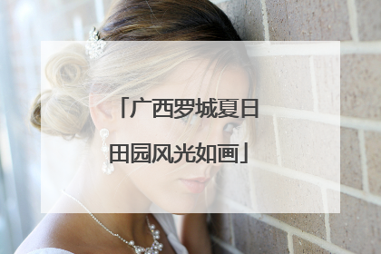 广西罗城夏日田园风光如画