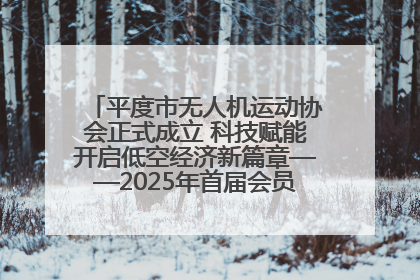 平度市无人机运动协会正式成立 科技赋能开启低空经济新篇章——2025年首届会员大会暨无人机应用发展论坛成功举办