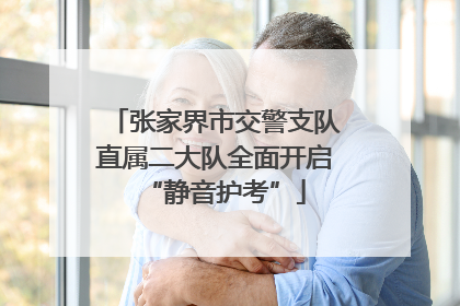 张家界市交警支队直属二大队全面开启“静音护考”