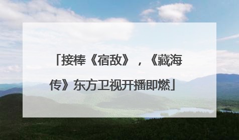 接棒《宿敌》，《藏海传》东方卫视开播即燃