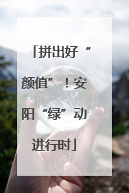 拼出好“颜值”！安阳“绿”动进行时