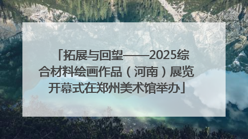 拓展与回望——2025综合材料绘画作品（河南）展览开幕式在郑州美术馆举办