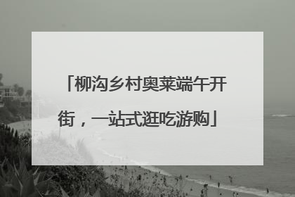 柳沟乡村奥莱端午开街，一站式逛吃游购