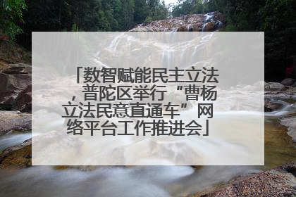 数智赋能民主立法，普陀区举行“曹杨立法民意直通车”网络平台工作推进会