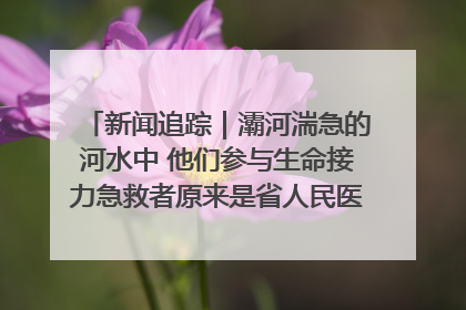 新闻追踪｜灞河湍急的河水中 他们参与生命接力急救者原来是省人民医院00后男护士