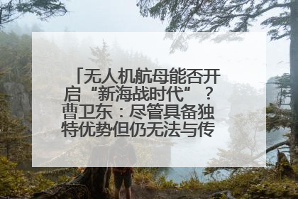 无人机航母能否开启“新海战时代”？曹卫东：尽管具备独特优势但仍无法与传统航母相提并论