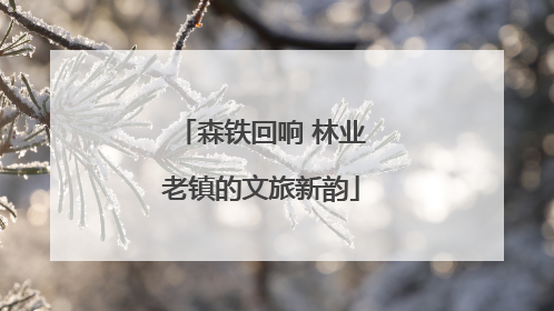 森铁回响 林业老镇的文旅新韵