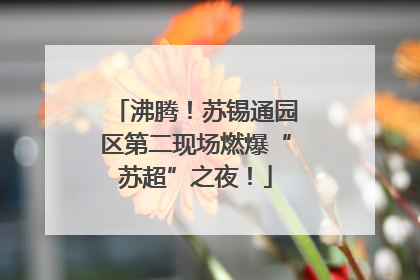 沸腾！苏锡通园区第二现场燃爆“苏超”之夜！
