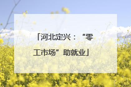 河北定兴：“零工市场”助就业