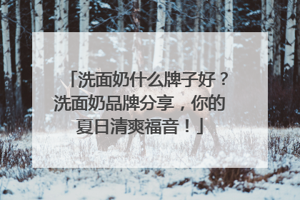 洗面奶什么牌子好？洗面奶品牌分享，你的夏日清爽福音！