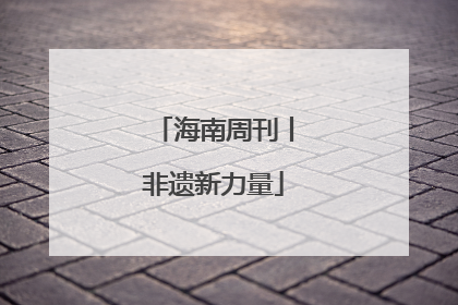 海南周刊丨非遗新力量