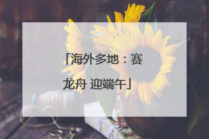 海外多地：赛龙舟 迎端午