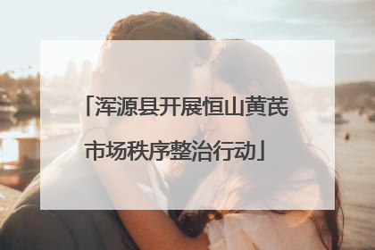 浑源县开展恒山黄芪市场秩序整治行动