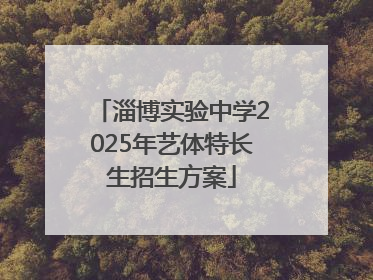 淄博实验中学2025年艺体特长生招生方案