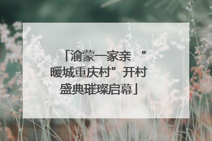 渝蒙一家亲 “暖城重庆村”开村盛典璀璨启幕