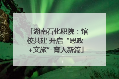 湖南石化职院：馆校共建 开启“思政+文旅”育人新篇