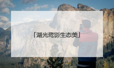 湖光鹭影生态美