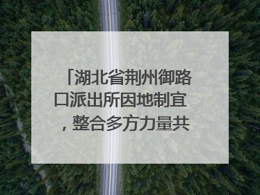 湖北省荆州御路口派出所因地制宜，整合多方力量共建平安校园