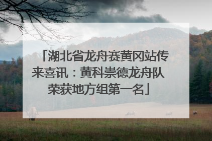 湖北省龙舟赛黄冈站传来喜讯：黄科崇德龙舟队荣获地方组第一名
