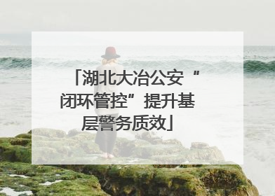 湖北大冶公安“闭环管控”提升基层警务质效