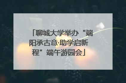 聊城大学举办“端阳承古意·助学启新程”端午游园会