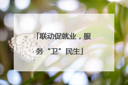 联动促就业，服务“卫”民生