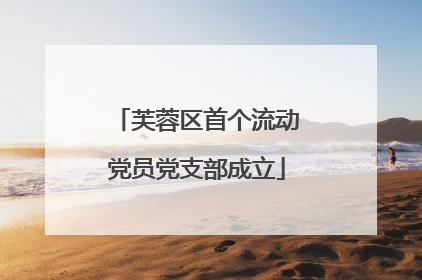 芙蓉区首个流动党员党支部成立