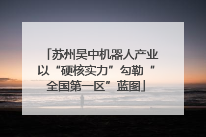 苏州吴中机器人产业以“硬核实力”勾勒“全国第一区”蓝图