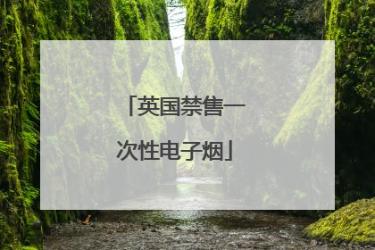英国禁售一次性电子烟