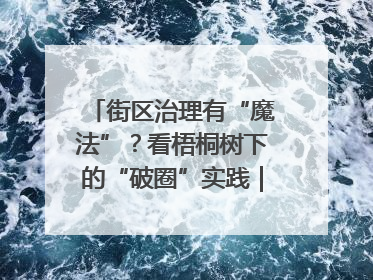 街区治理有“魔法”？看梧桐树下的“破圈”实践｜我在街区当书记