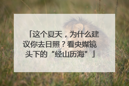 这个夏天，为什么建议你去日照？看央媒镜头下的“经山历海”