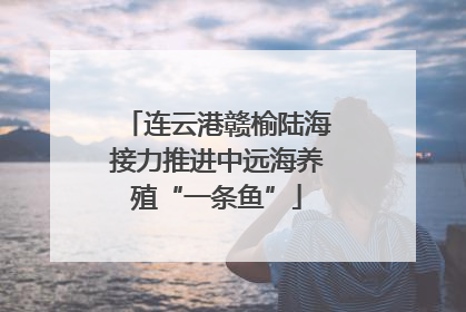 连云港赣榆陆海接力推进中远海养殖“一条鱼”