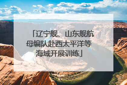 辽宁舰、山东舰航母编队赴西太平洋等海域开展训练
