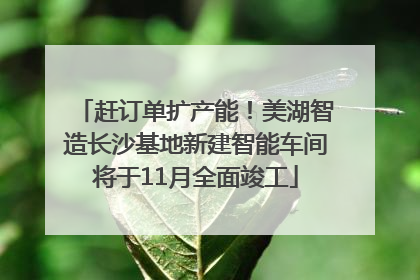 赶订单扩产能！美湖智造长沙基地新建智能车间将于11月全面竣工