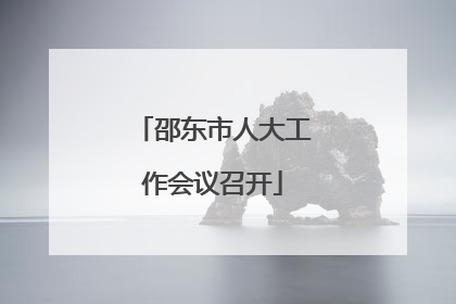 邵东市人大工作会议召开