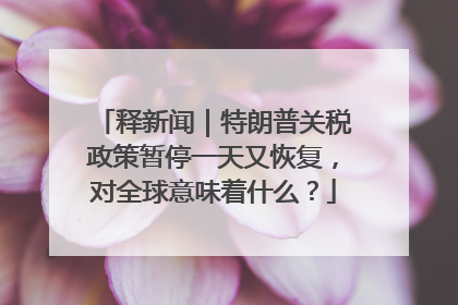 释新闻｜特朗普关税政策暂停一天又恢复，对全球意味着什么？