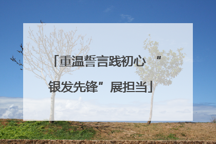 重温誓言践初心 “银发先锋”展担当