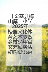 金寨县梅山第一小学2025年校园文化体育艺术节暨乡村少年宫文艺展演活动圆满落幕