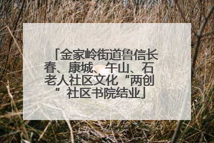 金家岭街道鲁信长春、康城、午山、石老人社区文化“两创”社区书院结业